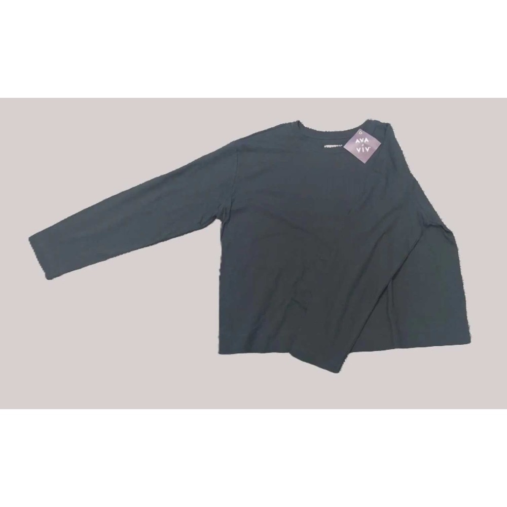 Ava‎ & Viv Womens Long Sleeve T-Shirt Top Crew Neck Casual Everyday
